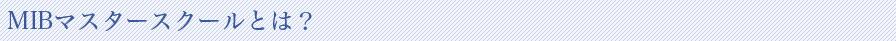 MIBマスタースクールとは